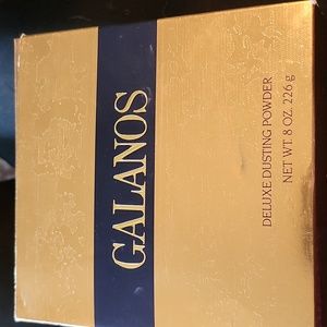 GALANOS Deluxe Dusting Powder 8 oz. In original box vintage